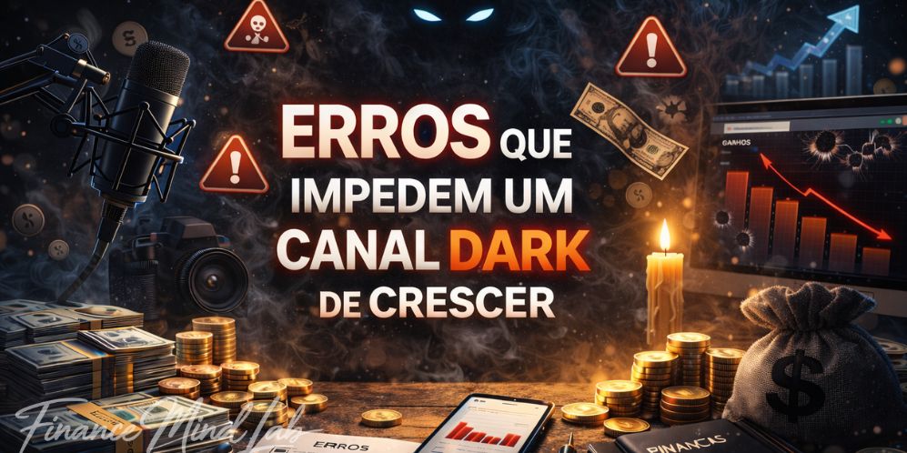 erros que impedem um canal dark de crescer
